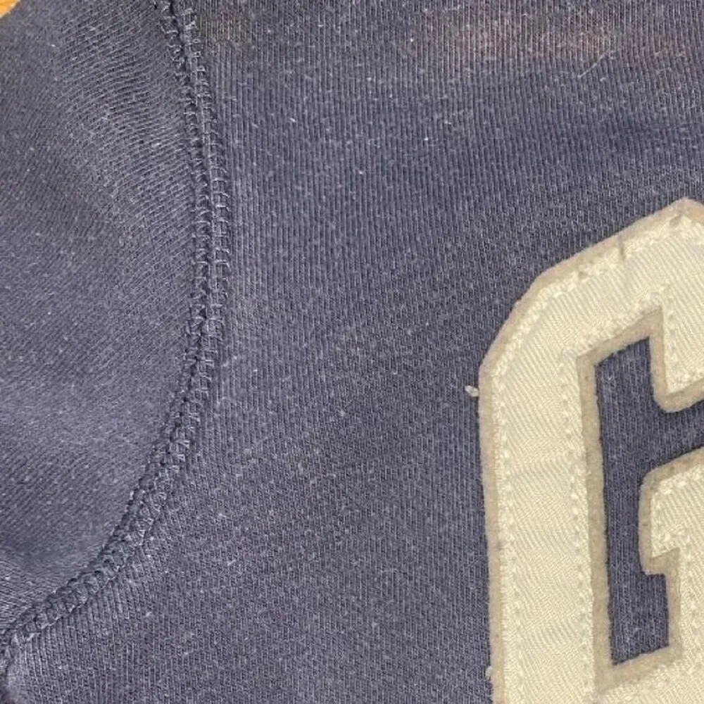 Baby Gap Toddler Navy Zip Hoodie 2T Applique Logo Full Zip Unisex